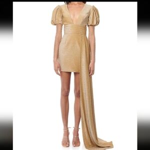 Elegant Gold Evening Dress
